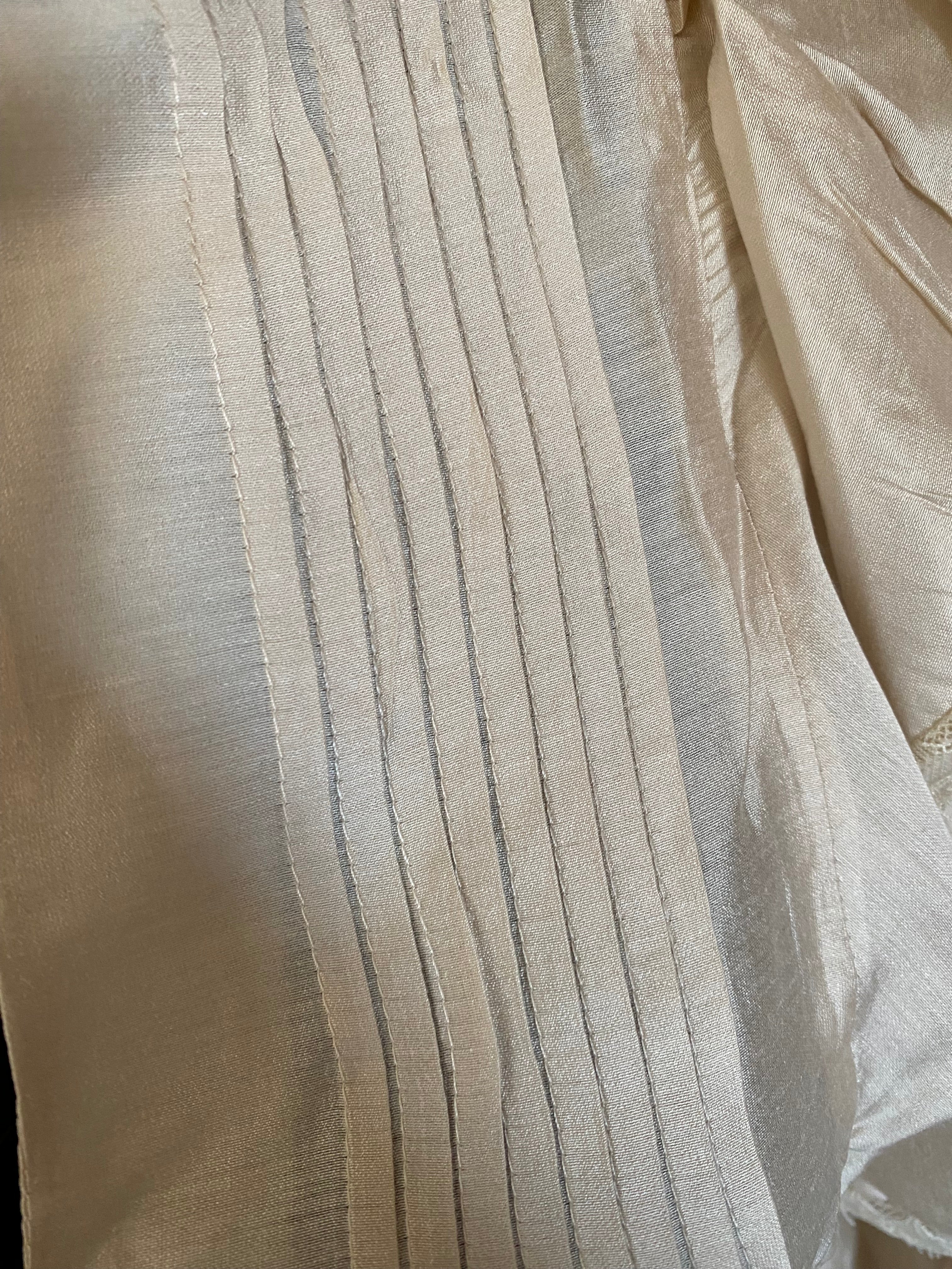 BLOUSE ISABELLA  ECRU  TENCEL   TAILLES: S/M/L