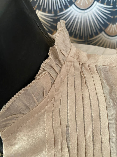BLOUSE ISABELLA  ECRU  TENCEL   TAILLES: S/M/L