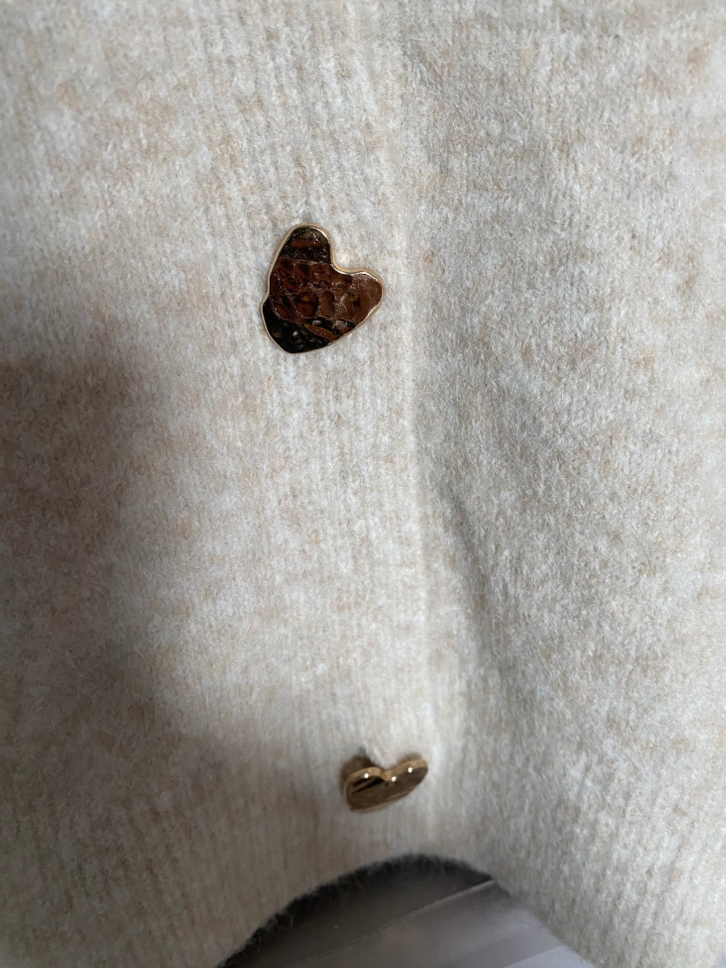 GILET COEUR ECRU  TU36/44