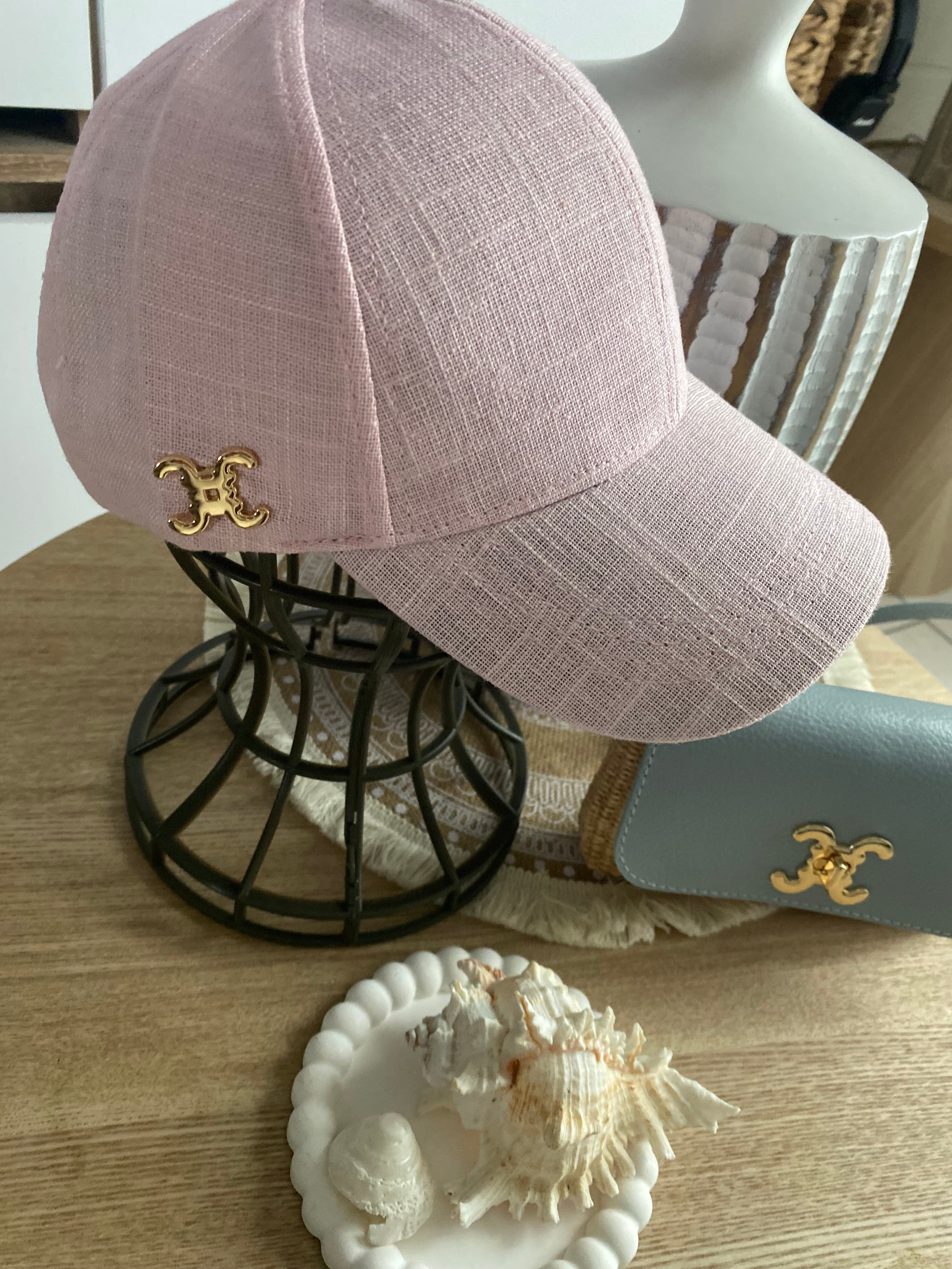 CASQUETTE CHACHA  MODELE 2  TU ROSE PALE