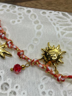 COLLIER CERISES  COLLECTION OCEAN  ACIER INOXYDABLE