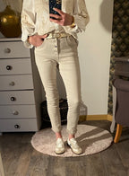 JEAN FORVER ECRU   XS/S/M/L/XL/XXL