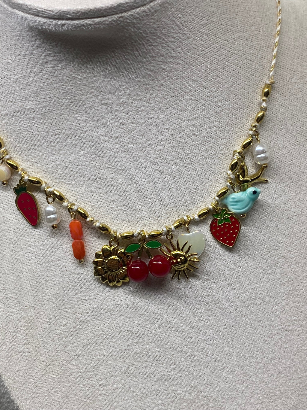 COLLIER FRUITS  COLLECTION OCEAN  ACIER INOXYDABLE