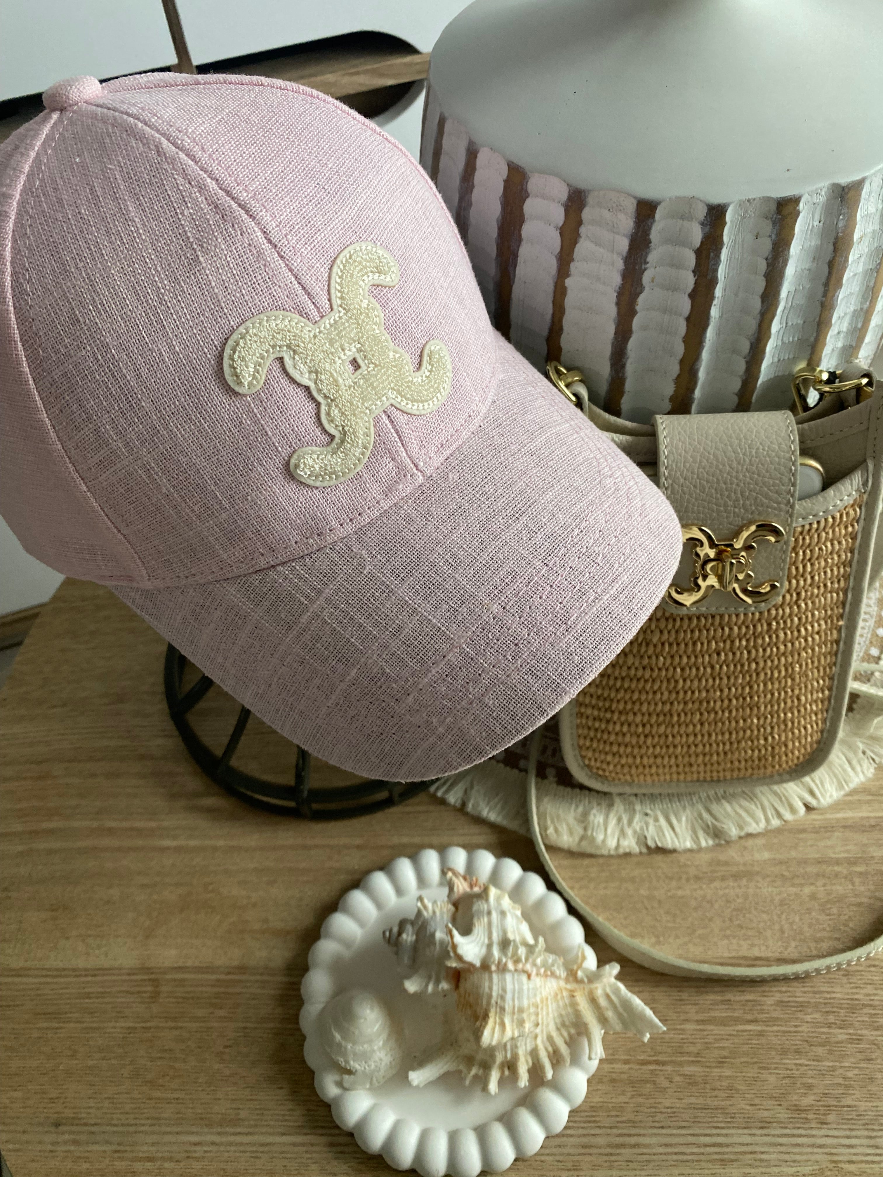 CASQUETTE CHACHA MODELE 1  TU   ROSE PALE