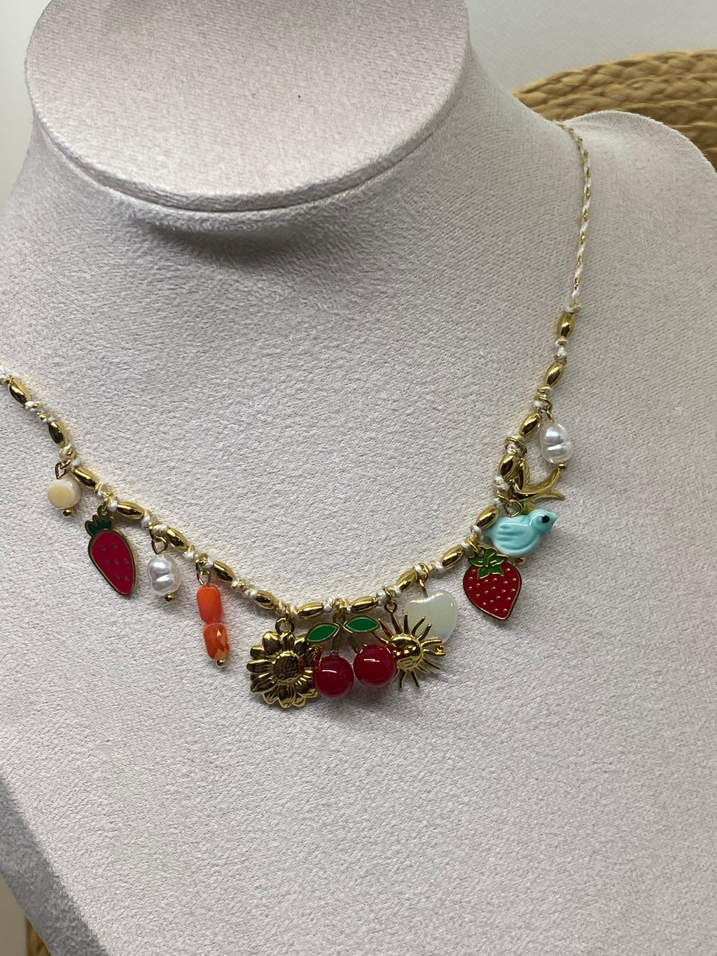 COLLIER FRUITS  COLLECTION OCEAN  ACIER INOXYDABLE