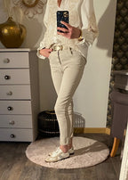 JEAN FORVER ECRU   XS/S/M/L/XL/XXL