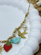 COLLIER FRUITS  COLLECTION OCEAN  ACIER INOXYDABLE