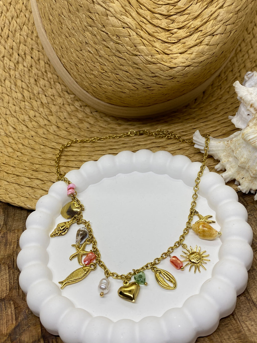 COLLIER FISH  COLLECTION OCEAN  ACIER INOXYDABLE