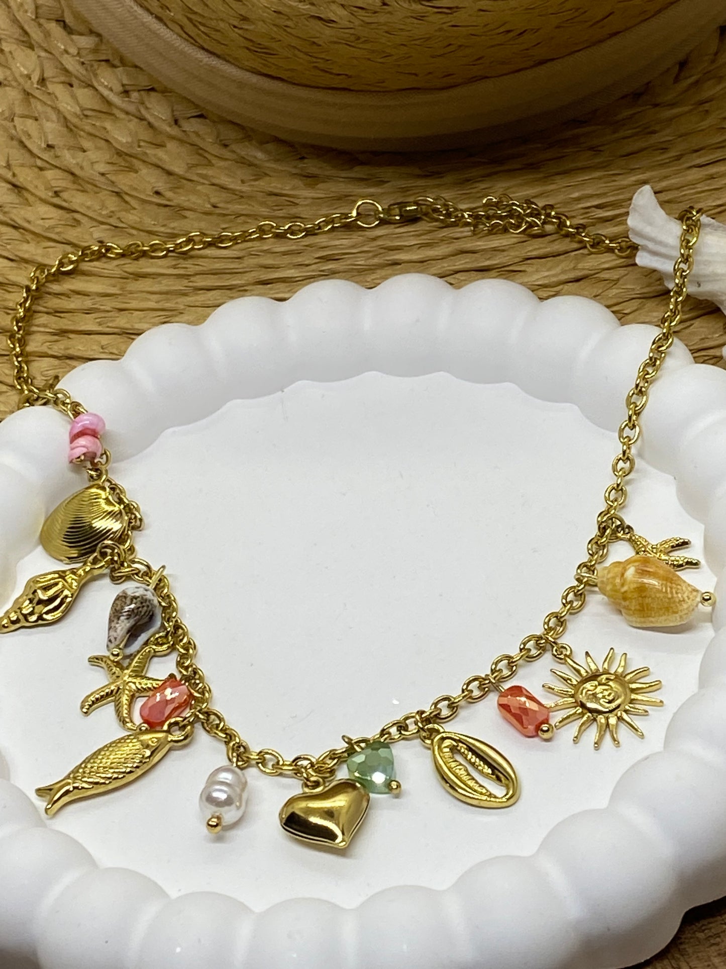 COLLIER FISH  COLLECTION OCEAN  ACIER INOXYDABLE