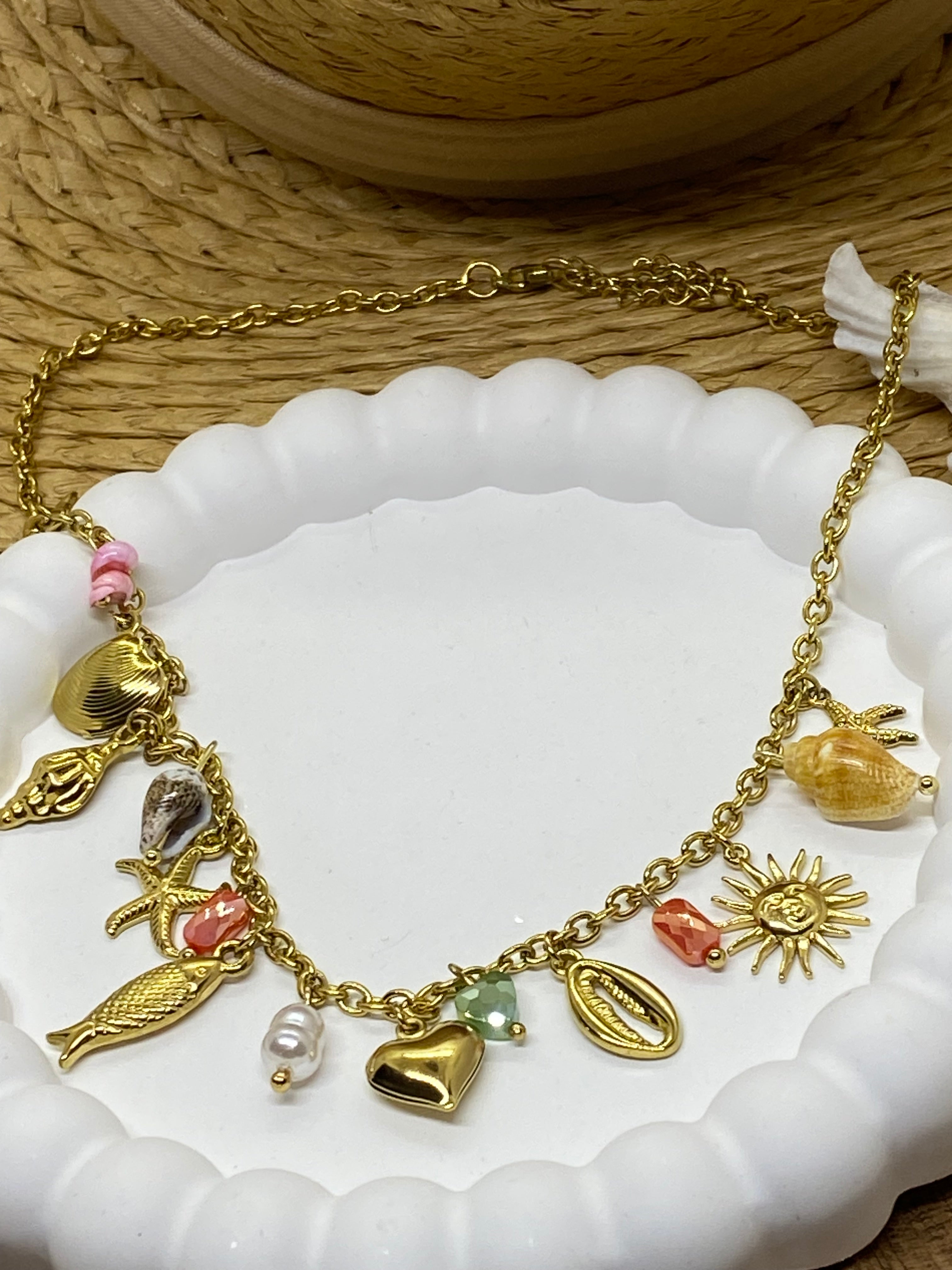 COLLIER FISH  COLLECTION OCEAN  ACIER INOXYDABLE