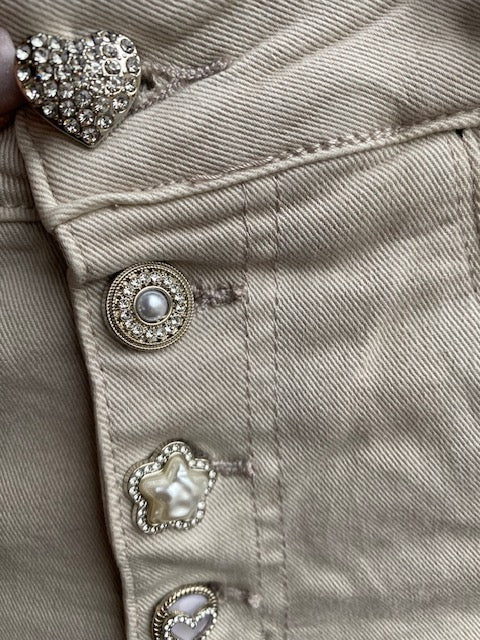 JEAN FORVER ECRU   XS/S/M/L/XL/XXL