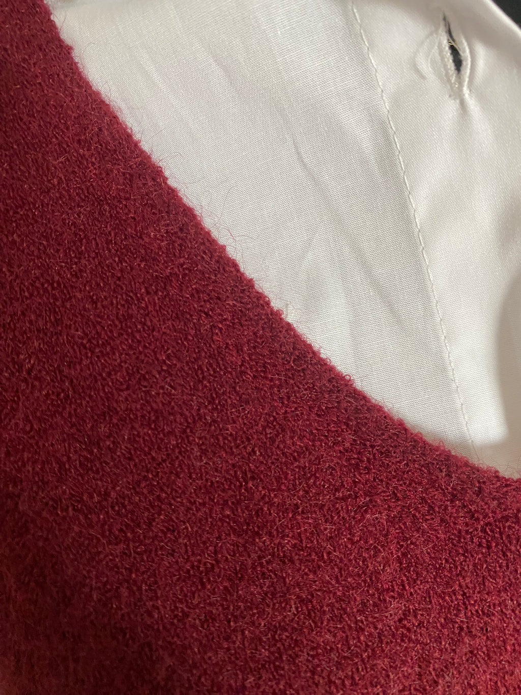 PULL SANS MANCHE  SOLEIL BORDEAUX  TU36/44