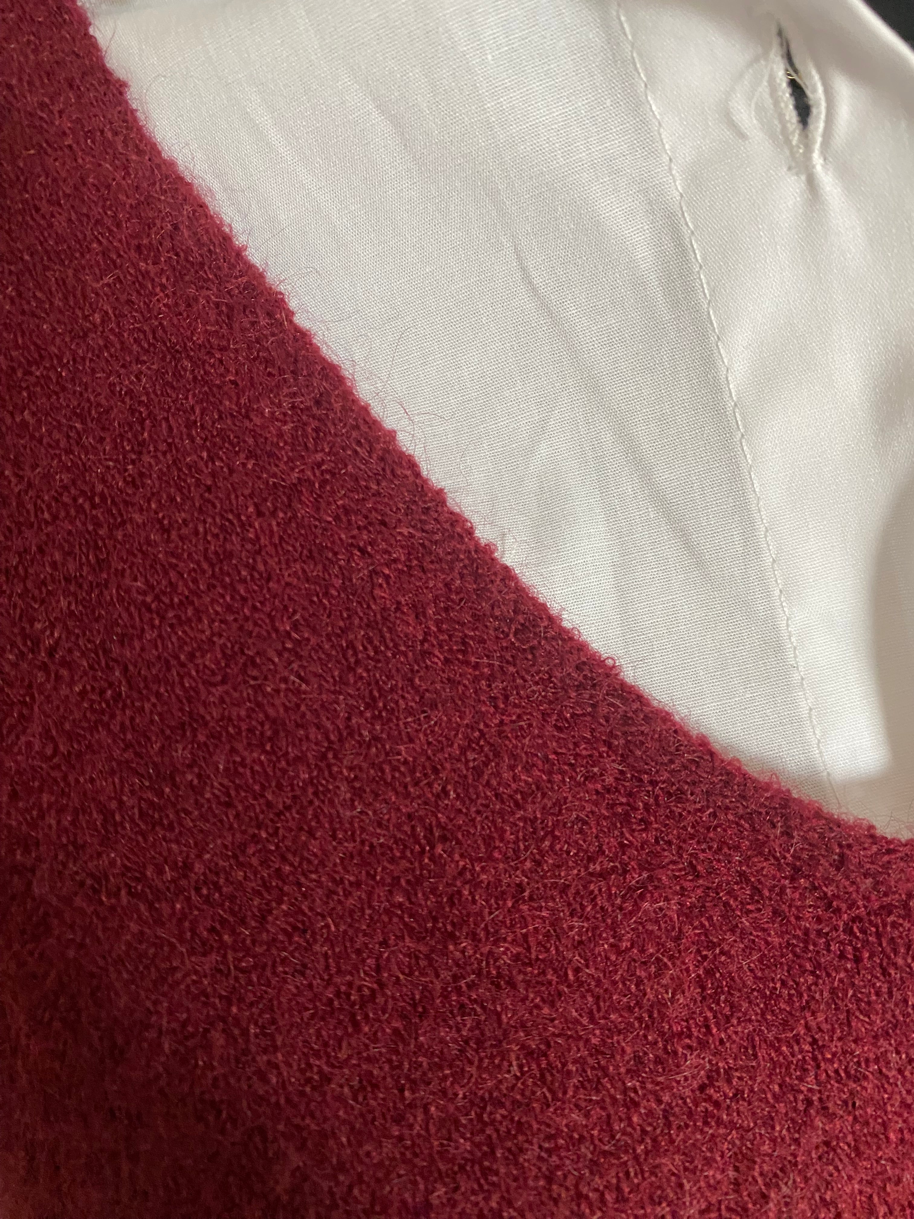 PULL SANS MANCHE  SOLEIL BORDEAUX  TU36/44