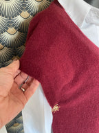 PULL SANS MANCHE  SOLEIL BORDEAUX  TU36/44