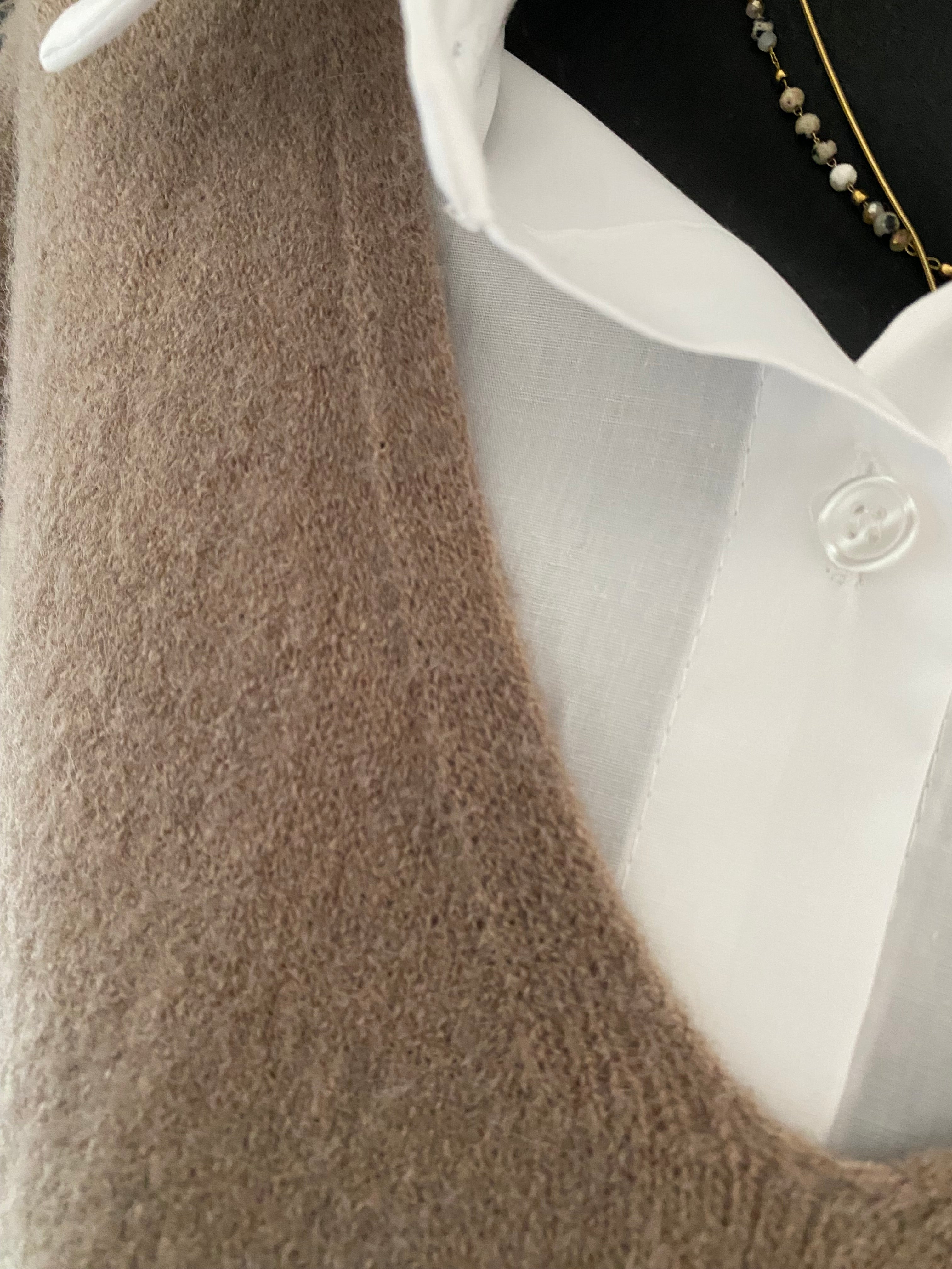 PULL SANS MANCHE  SOLEIL BEIGE  TU36/44