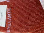 CHAUSSETTES MESSAGE A PAILLETTES  TERRACOTA   (catégorie chaussures)