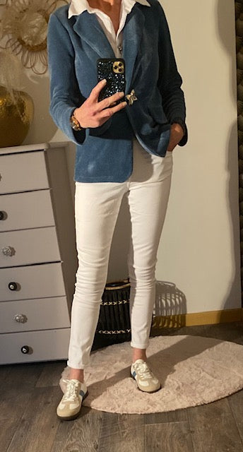 JEAN FORVER BLANC    XS/S/M/L/XL/XXL