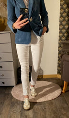 JEAN FORVER BLANC    XS/S/M/L/XL/XXL