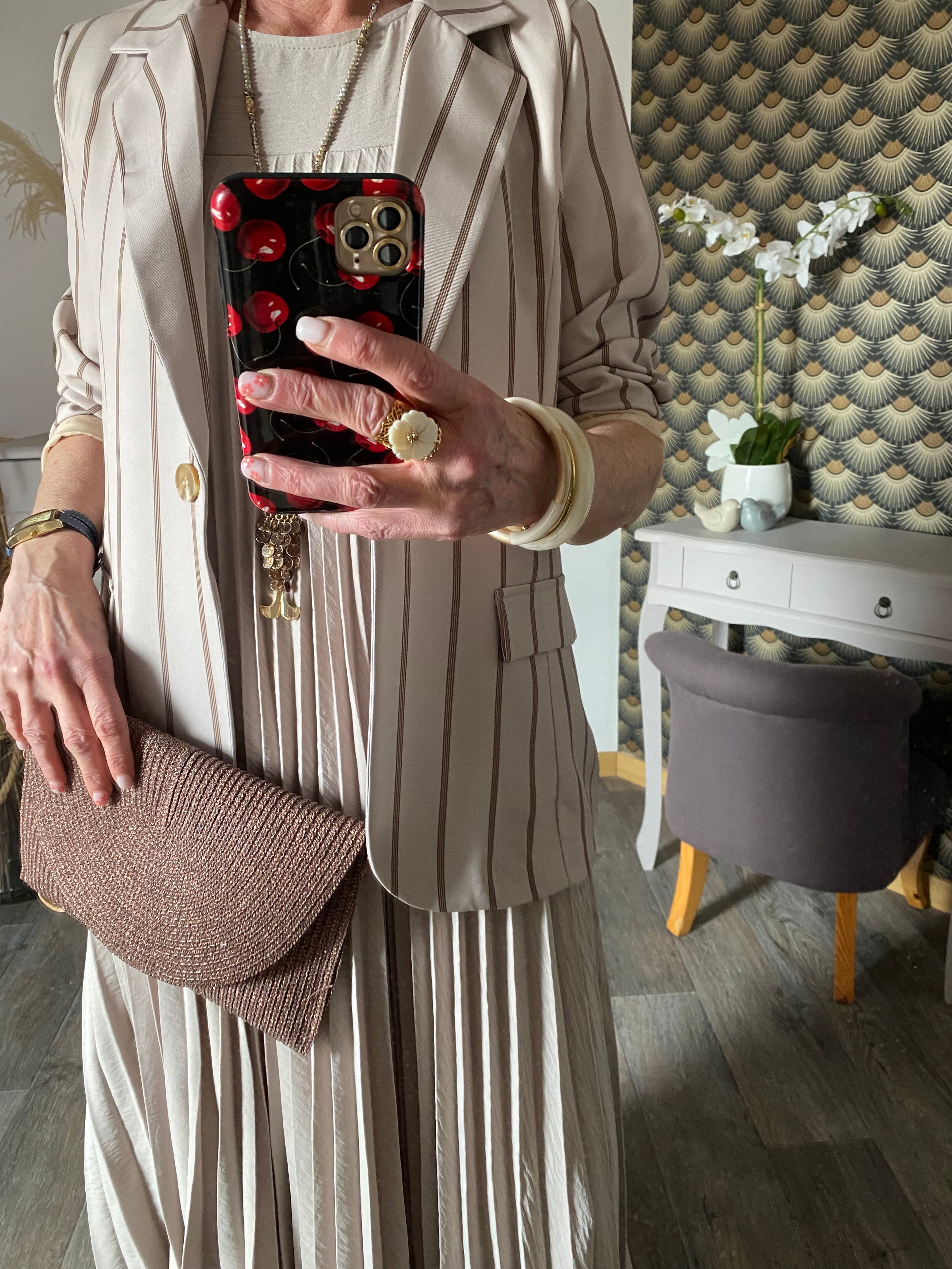 VESTE BLAZER RAYE BEIGE   TU 36/44