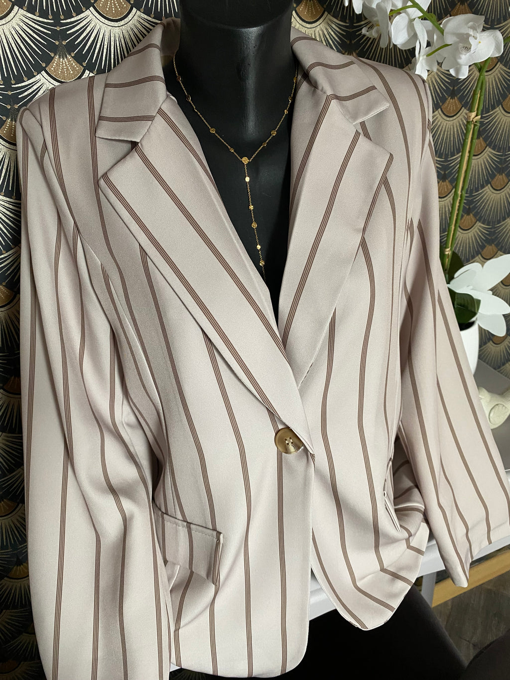 VESTE BLAZER RAYE BEIGE   TU 36/44