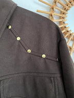 VESTE SHAMING CHOCOLAT  TAILLE S/M OUM/L