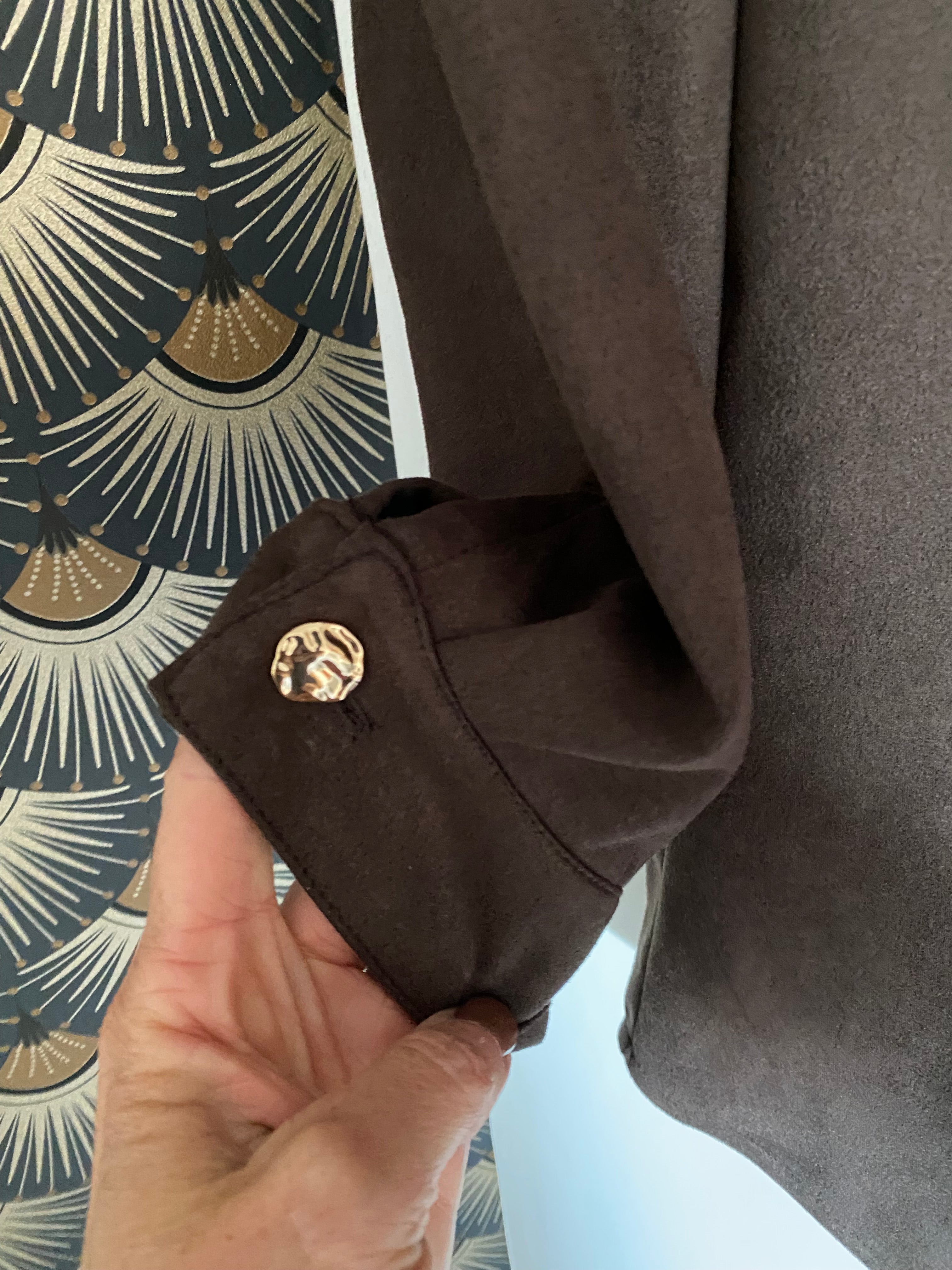 VESTE SHAMING CHOCOLAT  TAILLE S/M OUM/L