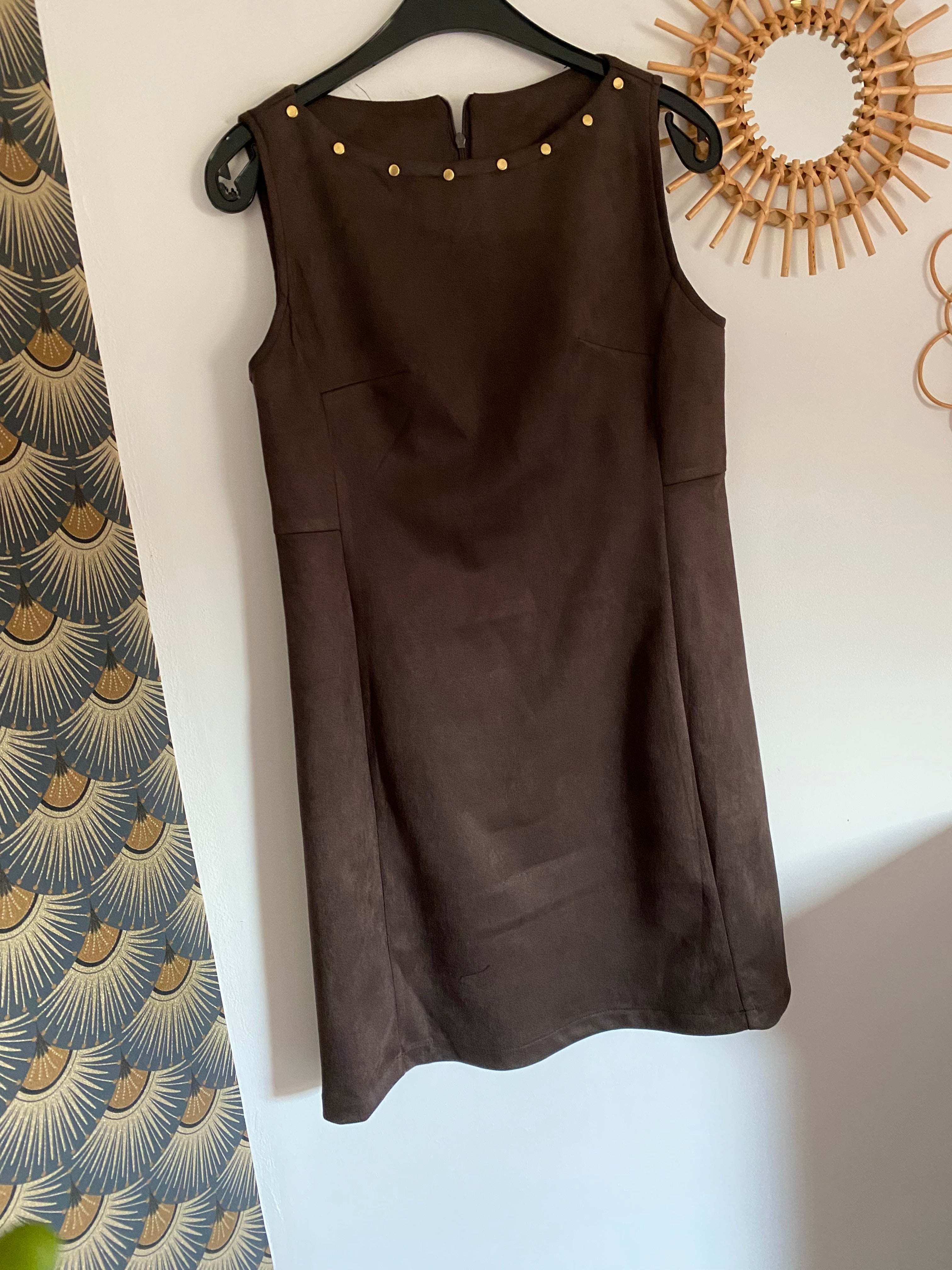 ROBE SCHAMING   CHOCOLAT  TAILLES: S/M/L