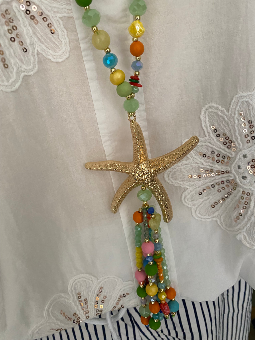 COLLIER ETOILE DE MER MULTICOULEUR