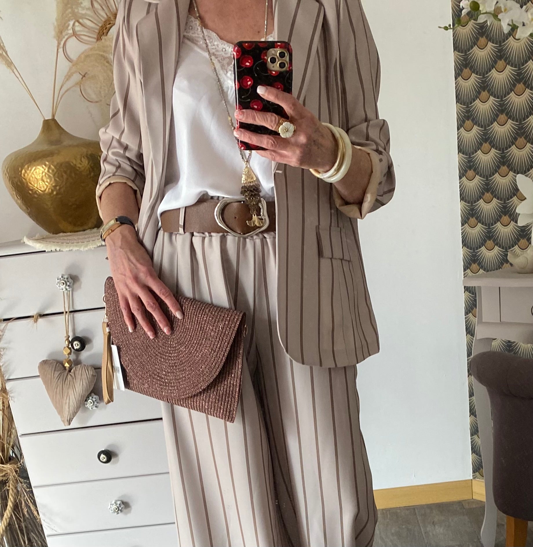 VESTE BLAZER RAYE BEIGE   TU 36/44