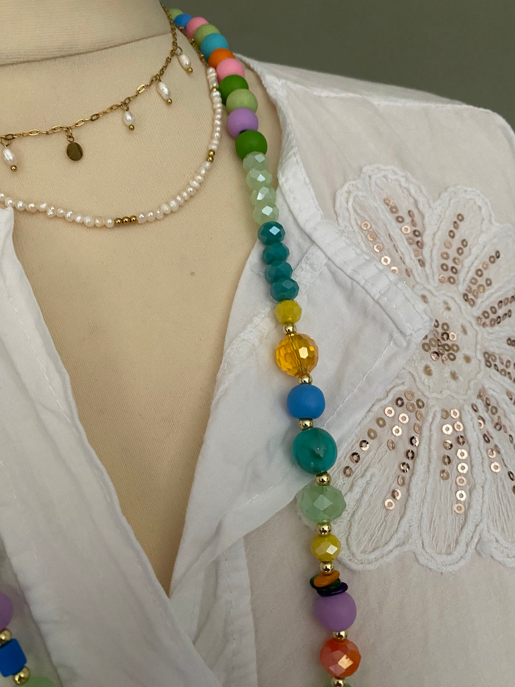 COLLIER ETOILE DE MER MULTICOULEUR