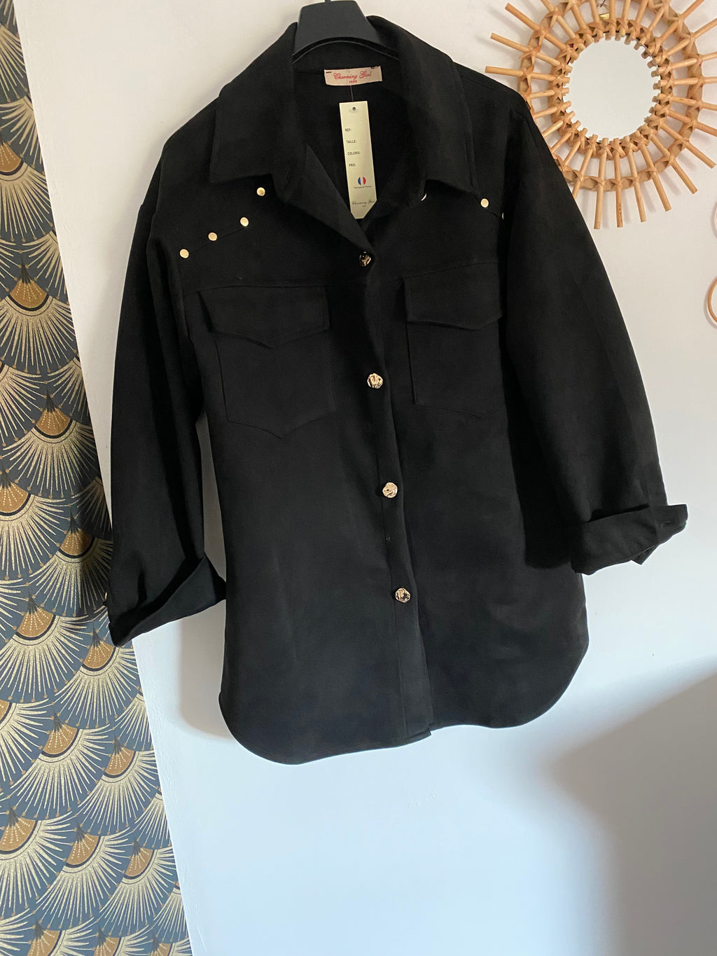 VESTE SHAMING NOIRE   TAILLE S/M