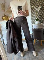 PANTALON SHAMING CHOCOLAT  TAILLE S , M, L