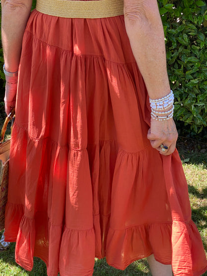 ROBE SABRINA  TERACOTA  38/46