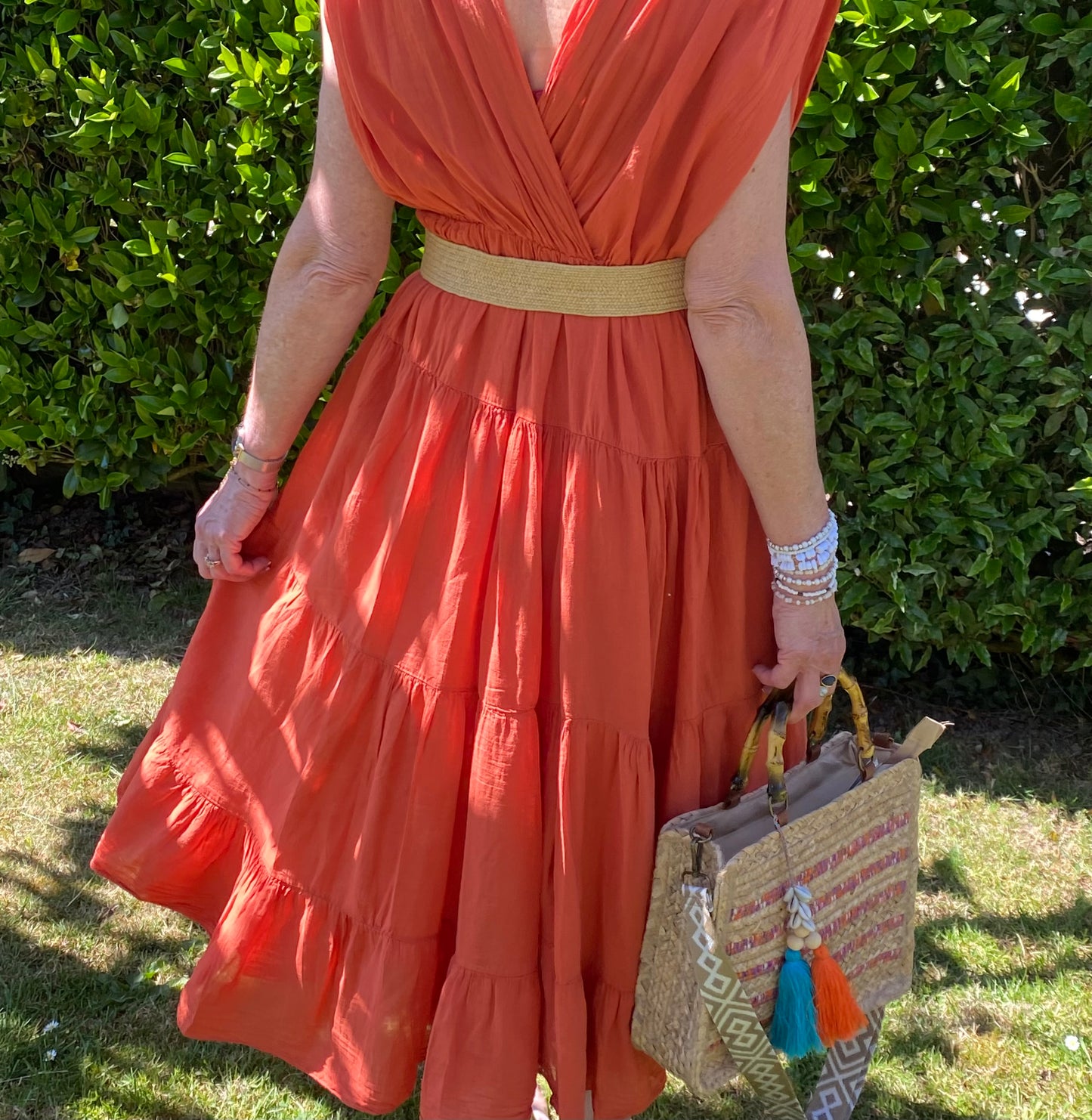 ROBE SABRINA  TERACOTA  38/46