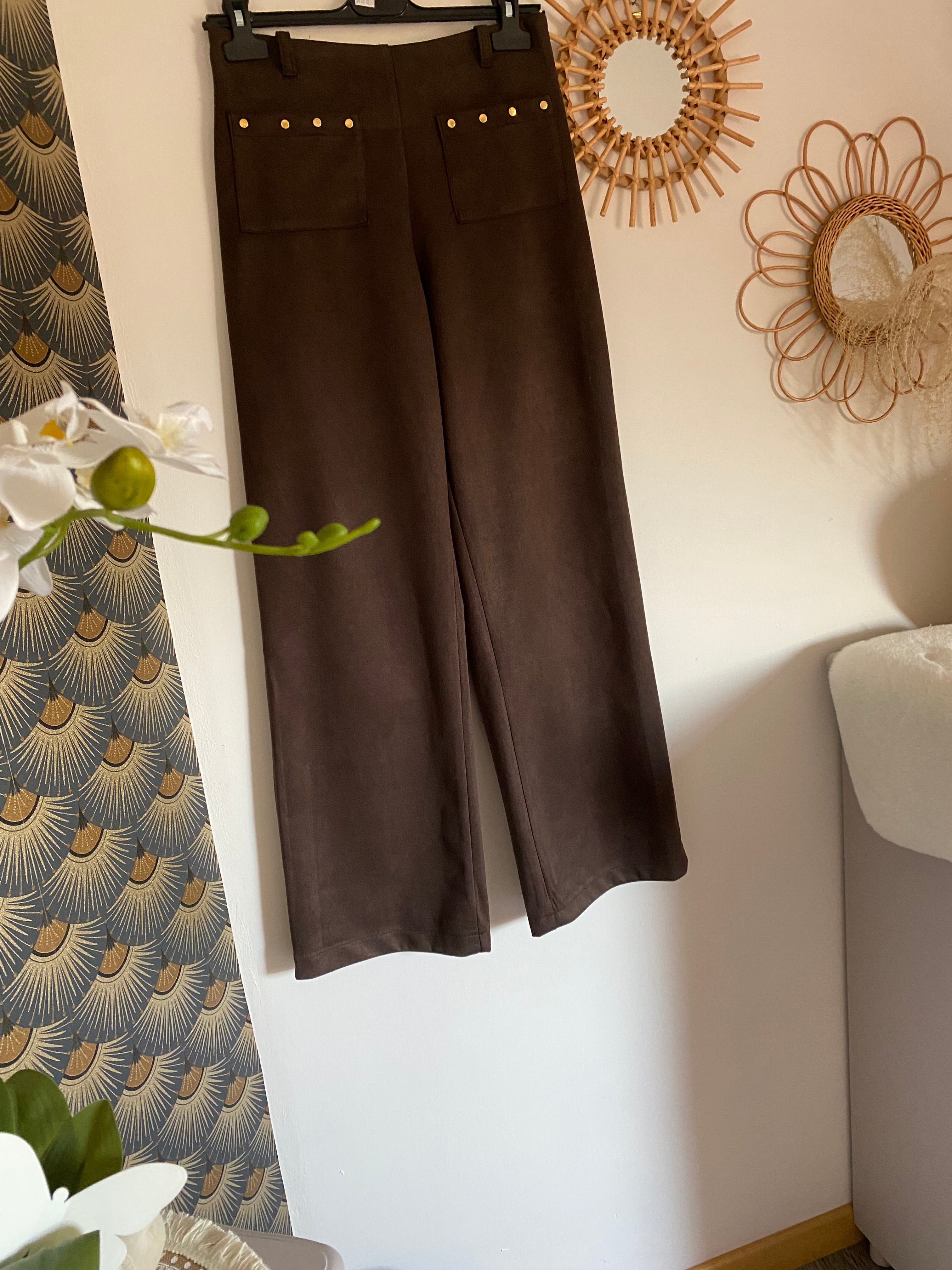 PANTALON SHAMING CHOCOLAT  TAILLE S , M, L