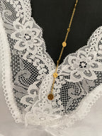 TOP DENTELLE BLANC   TU 34/42