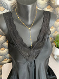 TOP DENTELLE NOIR    TU 34/42