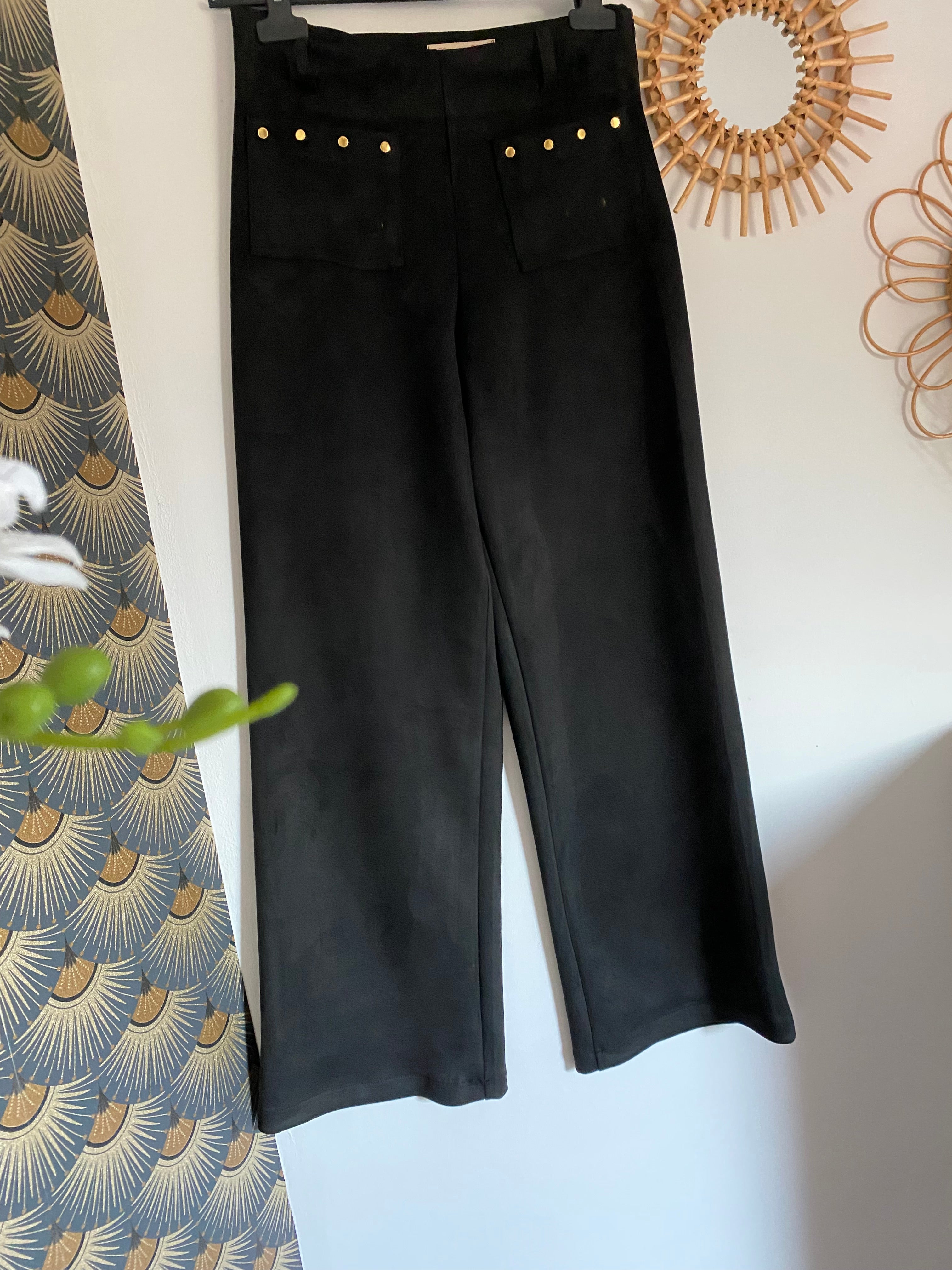 PANTALON SHAMING NOIR  TAILLE S , M, L