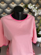 T-SHIRT   THE CORNER   ROSE / BLANC /JAUNE / TURQUOISE/CORAIL TU 34/44