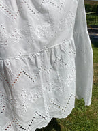 JUPE BOHEME  38/46  BRODERIE ANGLAISE