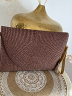 SAC POCHETTE IRISEE CHOCO