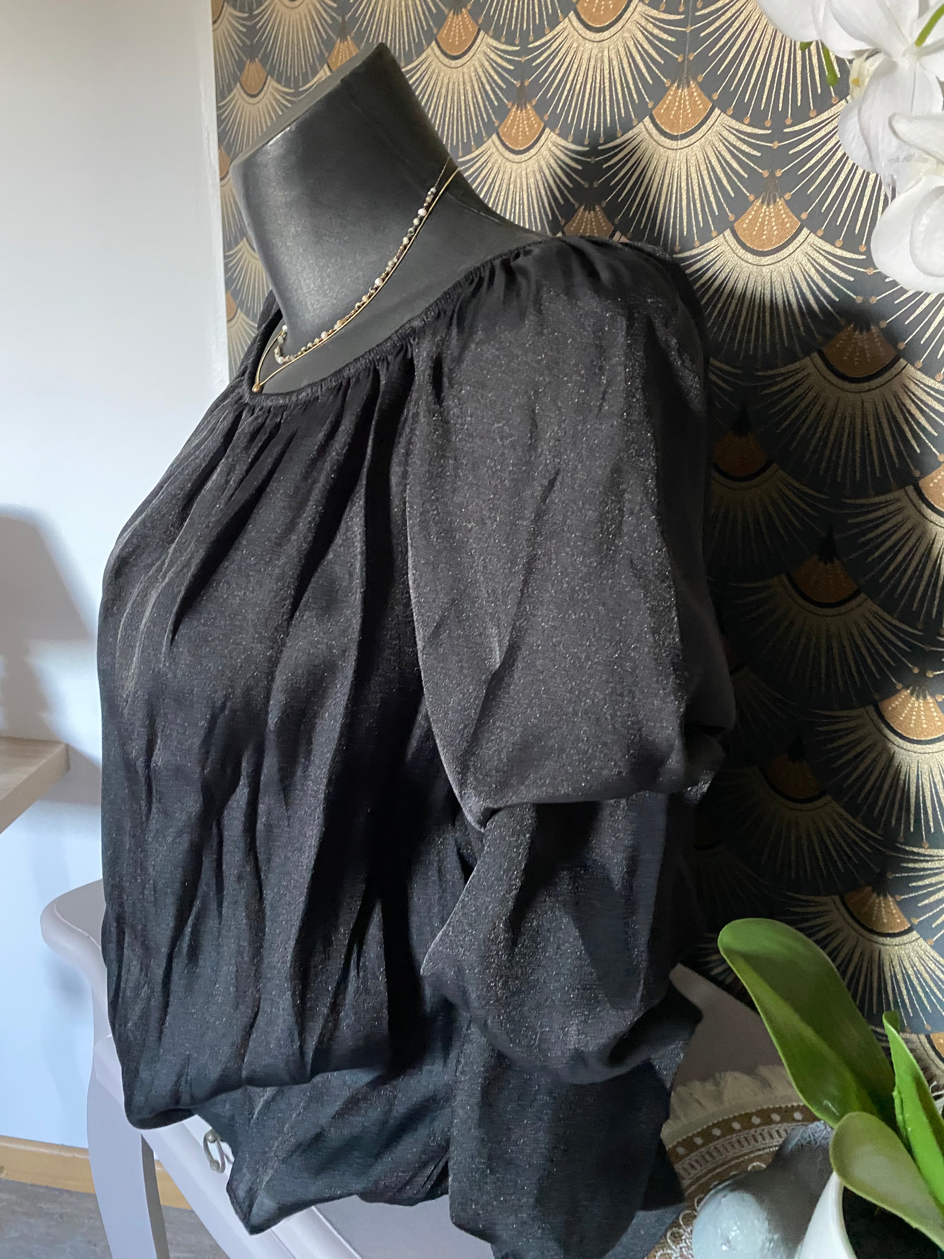 TOP AMY NOIR TU 34/40 PETIT 42 LYOCEL