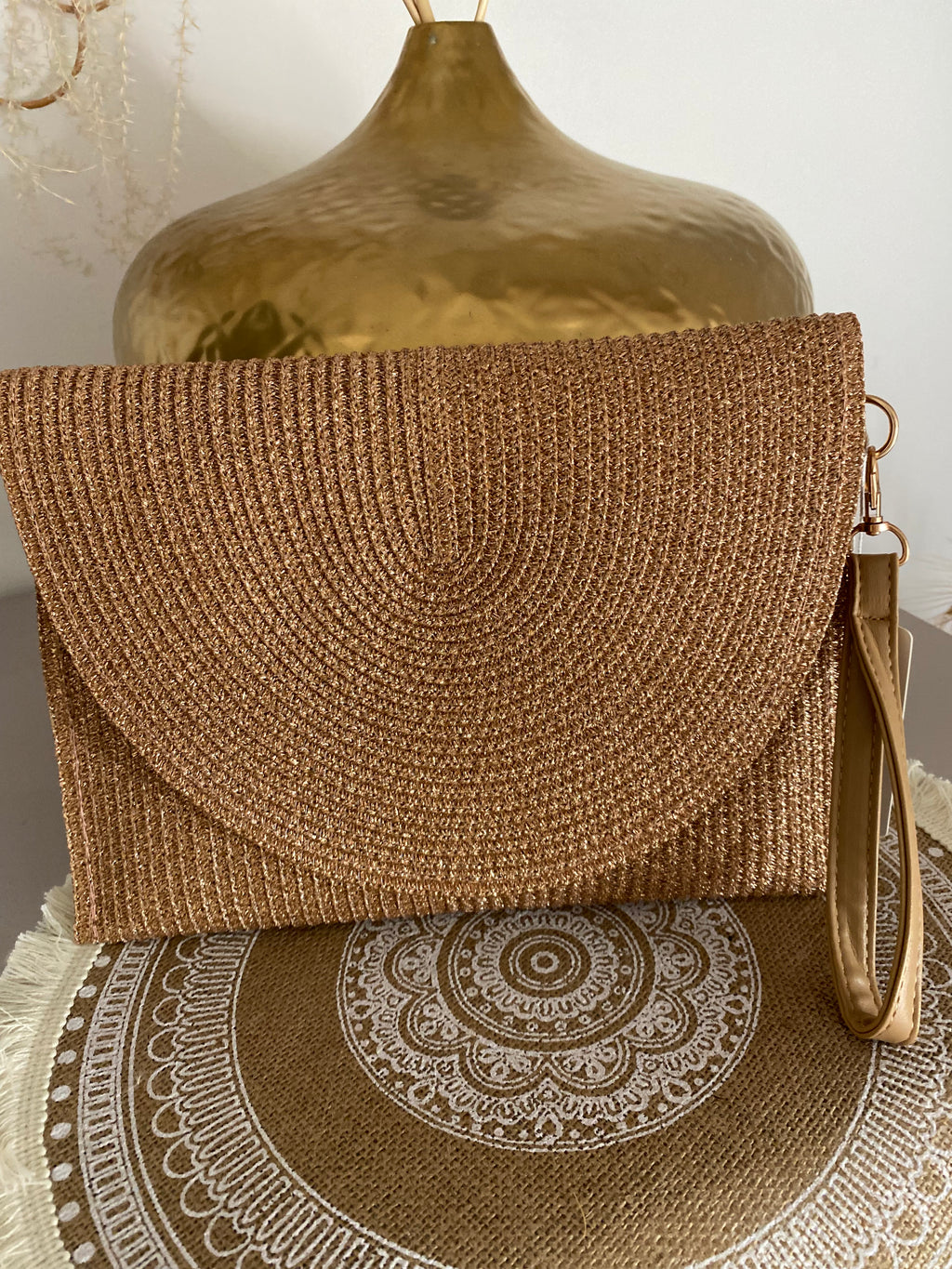 SAC POCHETTE IRISEE ROSE GOLD