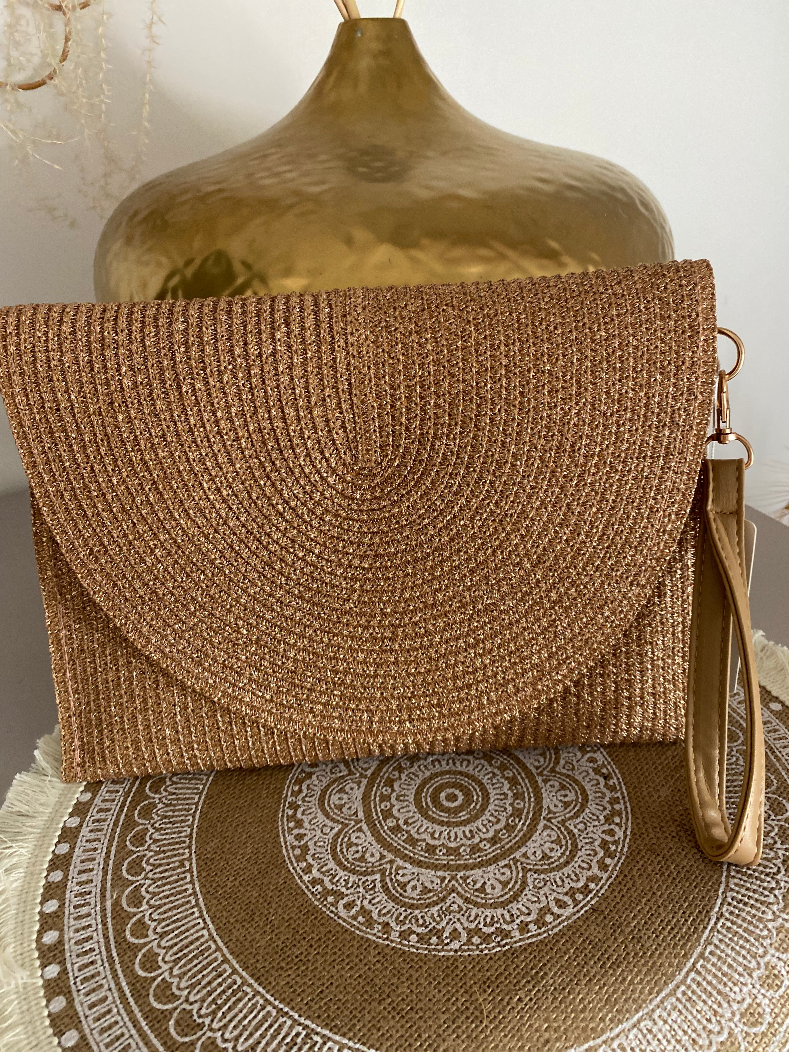 SAC POCHETTE IRISEE ROSE GOLD