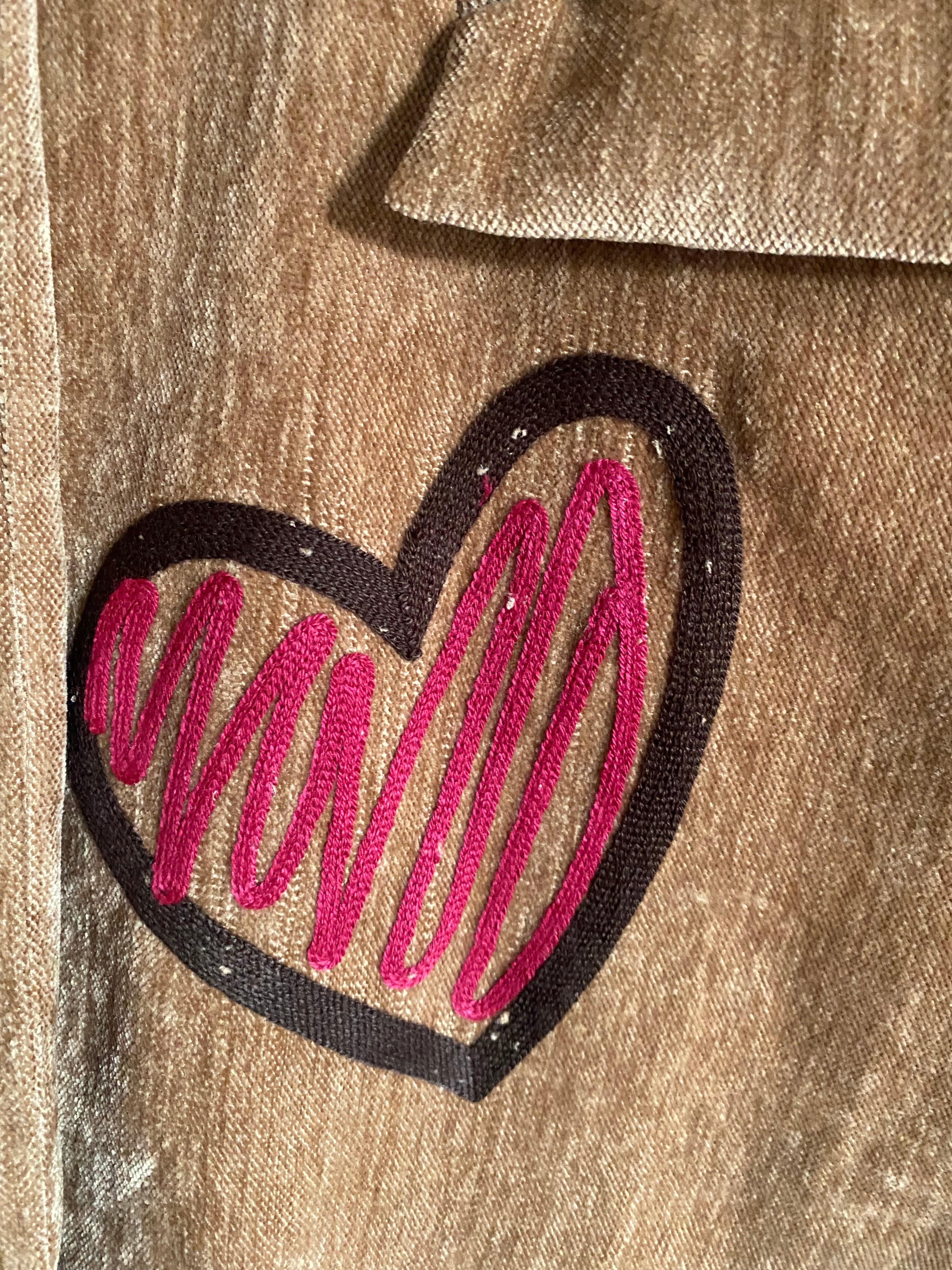 VESTE VELOUR CORRINE CAMEL TU 36/44