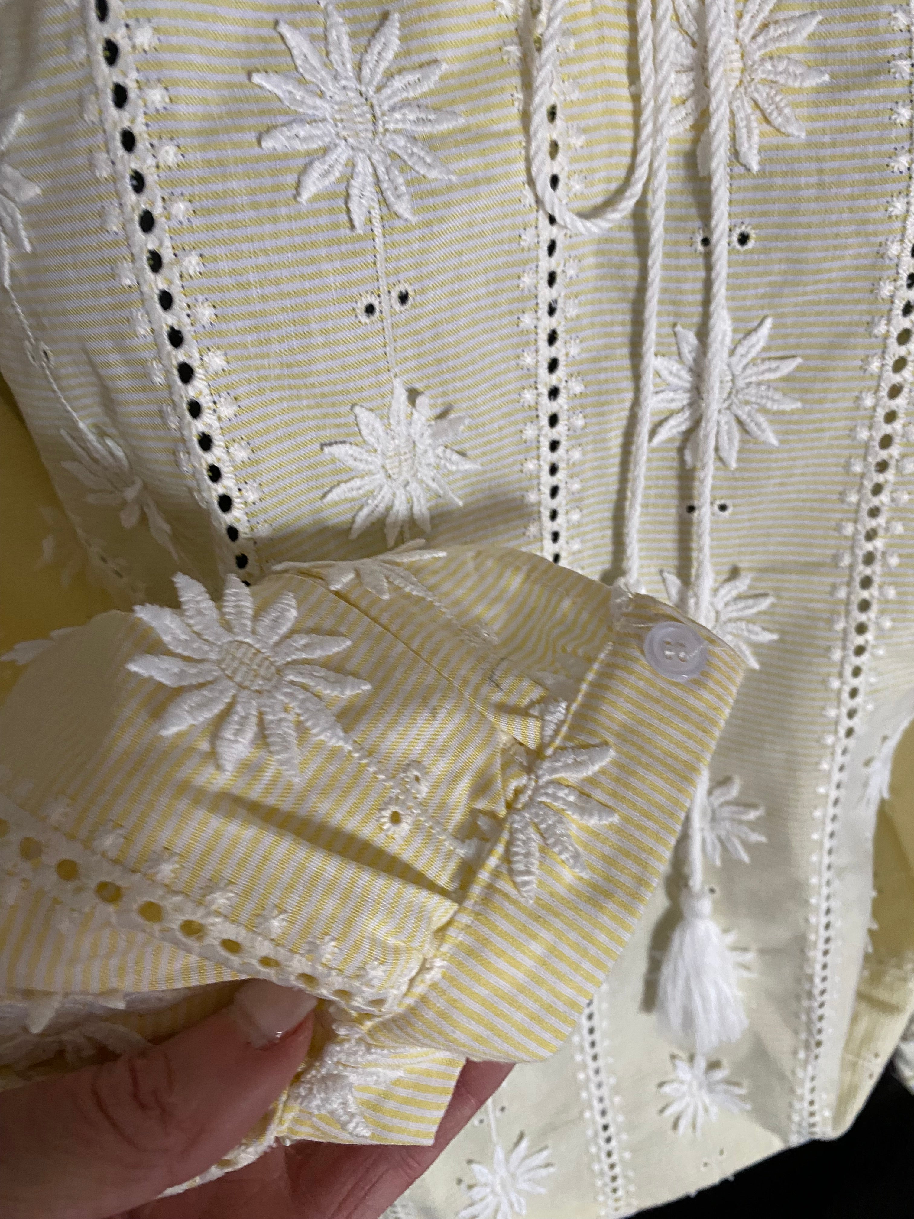 BLOUSE LOVENA 2   TU 36/46  JAUNE PALE