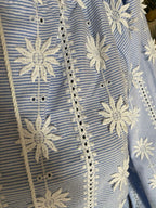 BLOUSE LOVENA 2TU 36/46  BLEU