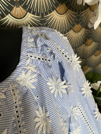 BLOUSE LOVENA 2TU 36/46  BLEU