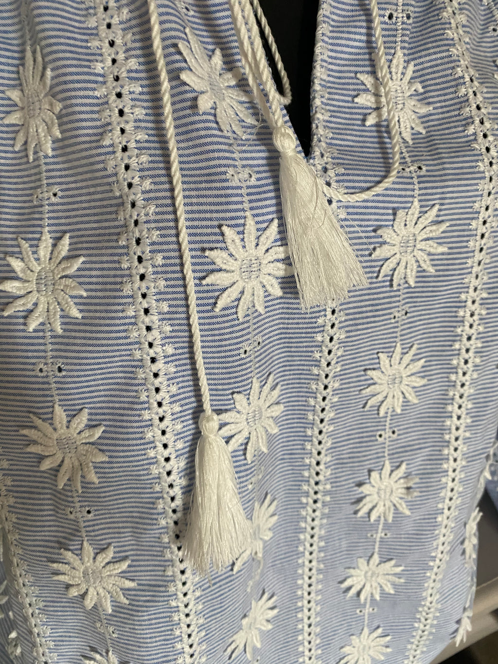 BLOUSE LOVENA 2TU 36/46  BLEU