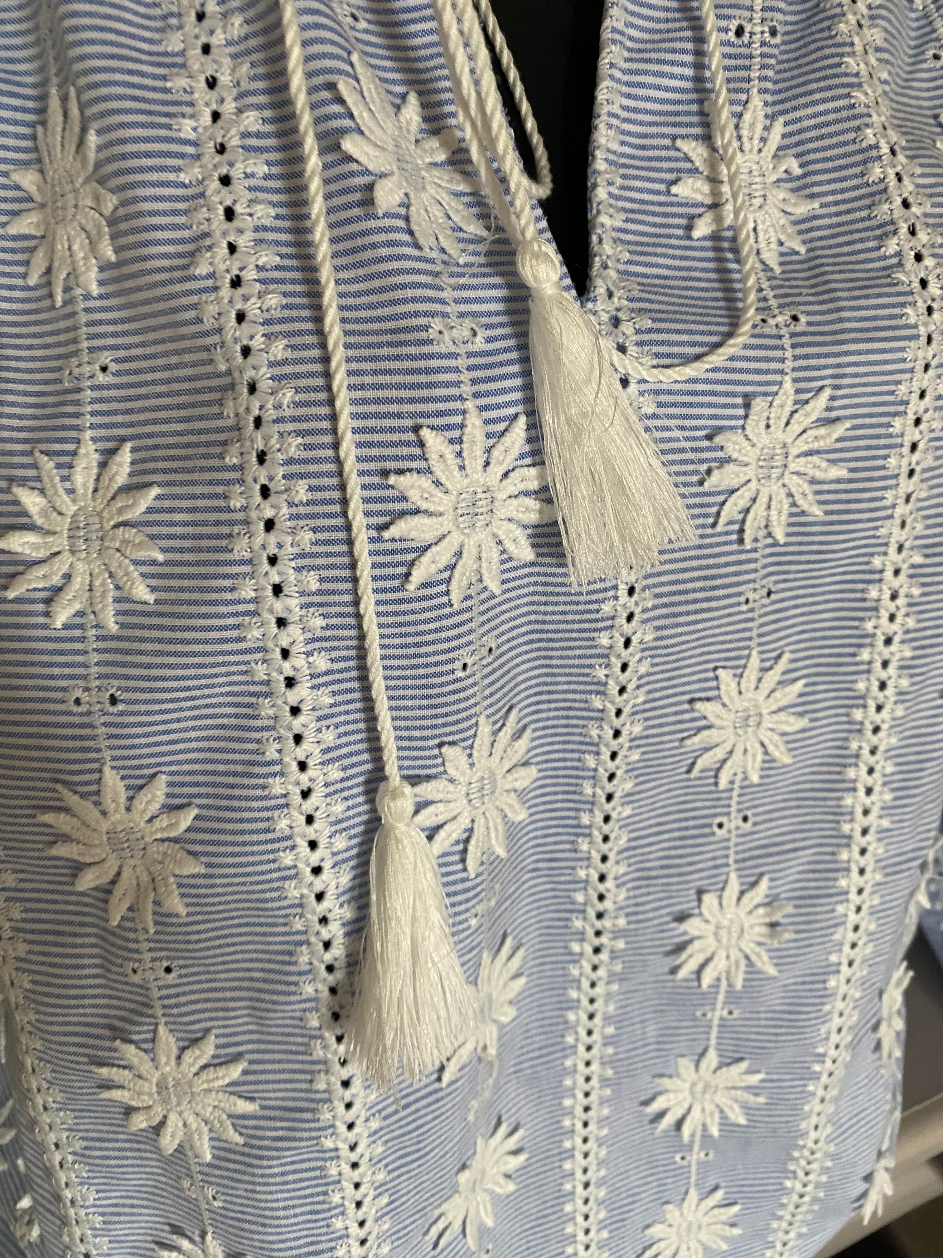 BLOUSE LOVENA 2TU 36/46  BLEU